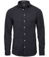 T4000 4000 Tee Jays Perfect Long Sleeve Oxford Shirt Black colour image